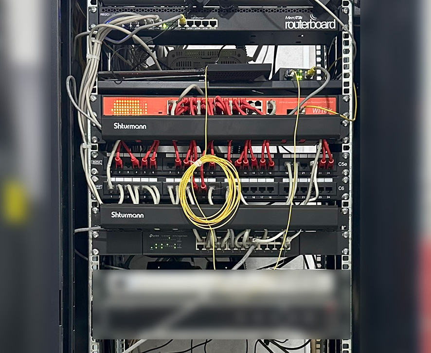 Physical server setup image