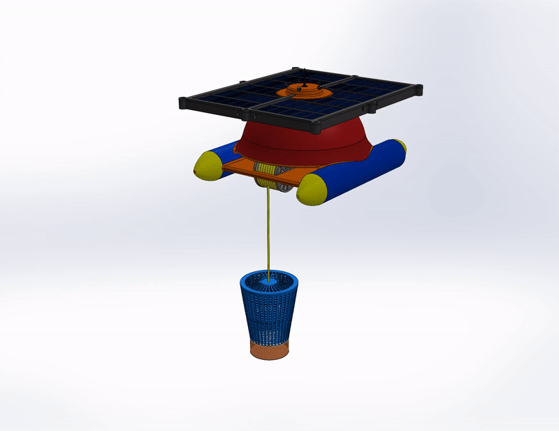 360deg spinning view of full assembly