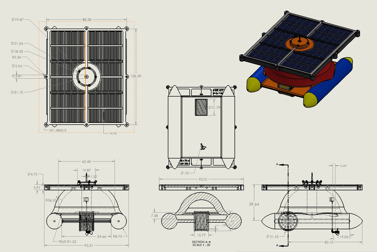 eDrawings of 3D design